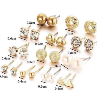 Set 12 Đôi Bông Tai Cho Bạn Gái