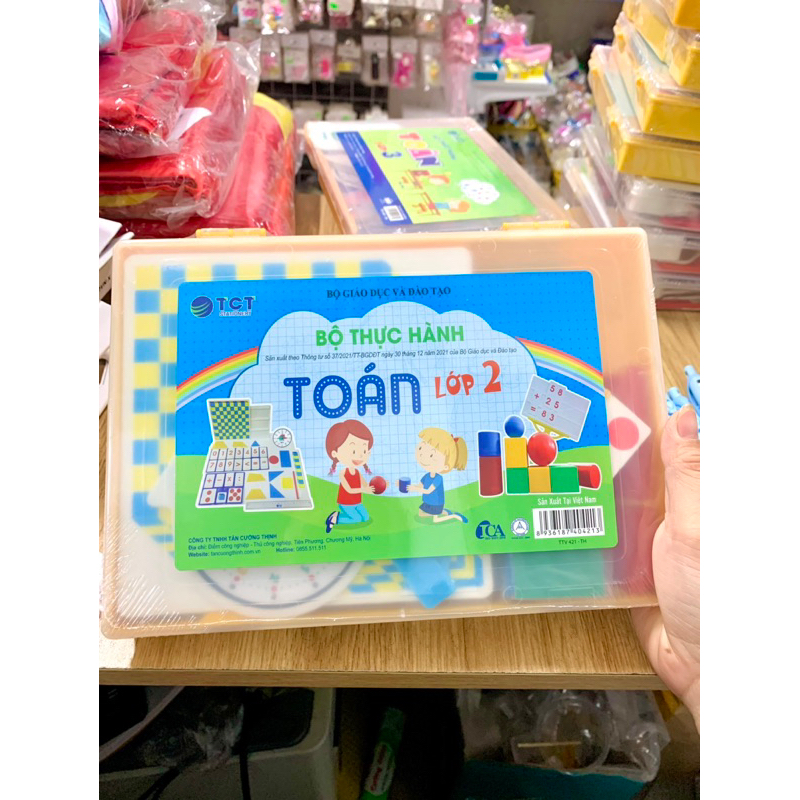 Bộ thực hành toán lớp 2 - Toán lớp 3 - Bộ hình khối lớp 1,2,3