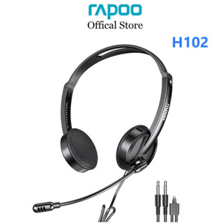 Tai nghe chụp tai có dây onear rapoo h100 / h102 wired stereo