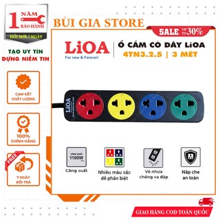 Ổ cắm kéo dài phổ thông lioa 4tn3.2.5