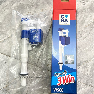 Cụm Cấp 3Win WS08 Hùng Anh dùng cho bộ xả thùng nước bồn cầu 1 khối và 2 khối