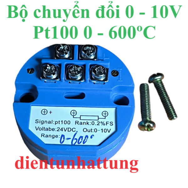 BỘ CHUYỂN ĐỔI PT100 0-10V, CẢM BIẾN NHIỆT ĐỘ Pt100