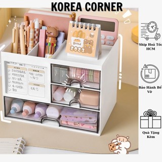 Tủ Mini Để Bàn 3 Ngăn Kéo Có Gắn Giấy Ghi Chú