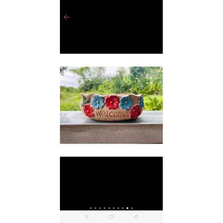 Thành phẩm thuyền hoa hồng pha lê size 35x40cm, đổi thành chậu hoa nổi