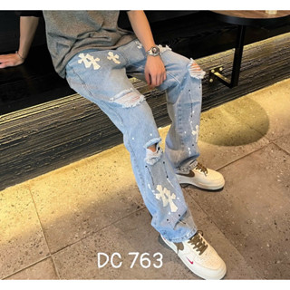 Quần Jeans Thêu Chữ Thập By H2-Hot