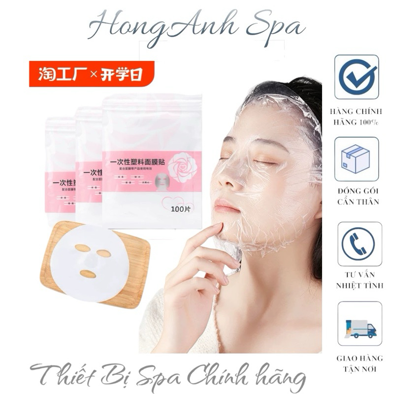 Màng ủ tê , Màng ni lông ủ mặt Spa ( Bịch 100 màng)