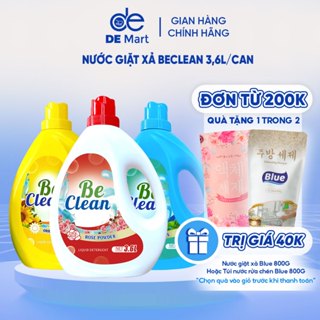 Nước giặt Be Clean can 3,6L - Hương Phấn Hồng , Cỏ Xanh và Phương Đông