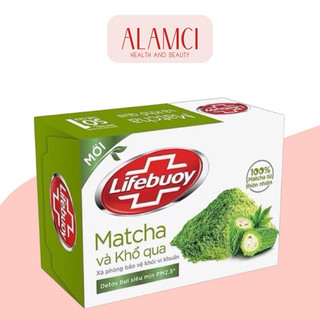  Xà Phòng Bông Bảo Vệ Khỏi Vi Khuẩn Lifebuoy Matcha Và Khổ Qua 90g 