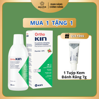 Nước Súc Miệng Ortho Kin Cho Răng Niềng, Chỉnh Nha Chăm Sóc Chuyên Biệt 500ml