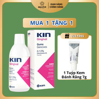 Nước Súc Miệng KIN Gingival Cho Viêm Lợi, Nha Chu, Diệt Khuẩn, Giảm Hôi Miệng - Chai Hồng 250ml