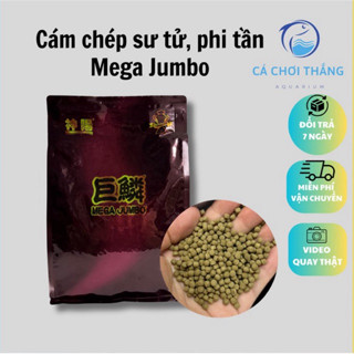 Cám chép sư tử, phi tần Mega Jumbo (Hạt nổi)- Hỗ trợ tăng body và vây dài đẹp, cung cấp dinh dưỡng toàn diện cho cá