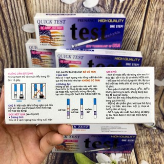 Combo 5 Que Thử Thai Quick Test - Đơn giản - Chính xác