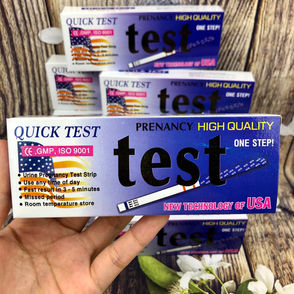 Combo 5 Que Thử Thai Quick Test - Đơn giản - Chính xác