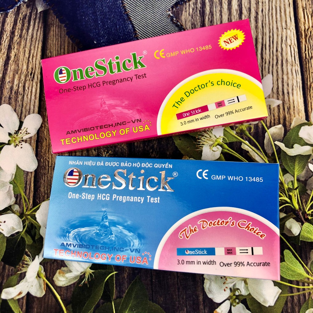Que Thử thai OneStick Phát hiện thai sớm