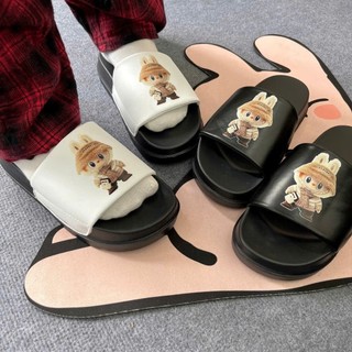 (Lùi 1 size) Dép Labubu quai ngang cute cho nữ siêu cute