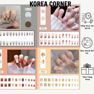 SET 24 MÓNG GIẢ FOM DÀI TỰ CHỌN KEO DÁN KÈM THEO