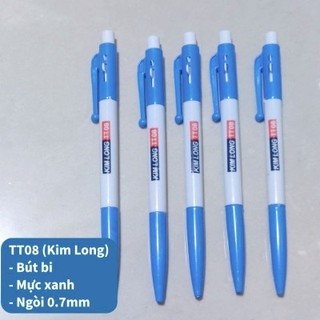 (5 - 10 cây) Bút bi các loại mực xanh ngòi 0.5 - 0.8mm