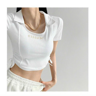 Áo croptop rút eo.