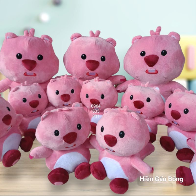 Gấu bông hải ly (loopy 40cm và 60cm)