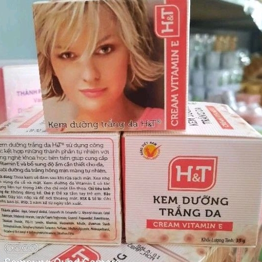 Kem trắng da vitamin E H.T