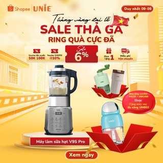 (Quà tặng 490k) Máy làm sữa hạt Unie V9S PRO,xay nấu đa năng,  dung tích 1.75L,công suất 1800W ,Bh 2 năm
