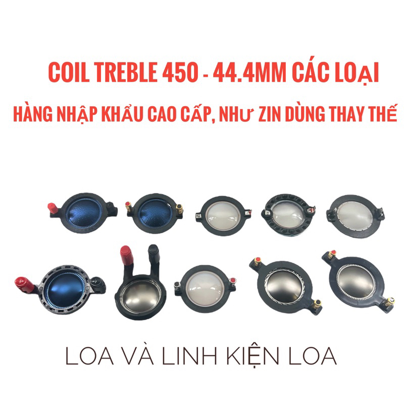COIL TREBLE TITAN 44.4MM THAY THẾ CHO CỦ KÈN 450 (CÓ CỌC ĐỒNG)