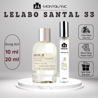 Nước hoa nam nữ Santal 33 chai chiết 10ml Sang trọng, Gợi cảm, Tinh tế - Montblanc Perfume