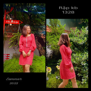 Rập giấy A0 mã 1328 - set váy áo nữ