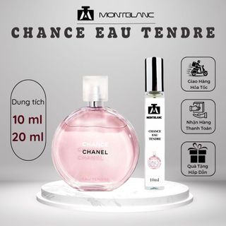 Nước hoa nữ Chance Eau Tendre chai chiết 10ml thơm lâu hương Gợi cảm, Ngọt ngào, Nữ tính - Montblanc Perfume