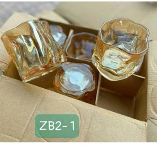 [đổi trả hàng nếu vỡ] bộ 6 cốc thuỷ tinh xoắn ZB2 cao cấp, ly uống nước thủy tinh mẫu mới