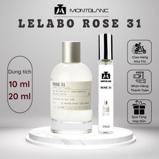 Nước hoa nam nữ Rose 31 chai chiết 10ml phong cách Cuốn hút, Tinh tế, Sang trọng - Montblanc Perfume