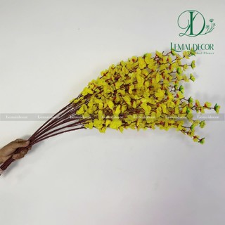 Hoa đào giả - Cành mai vàng (1 mét)