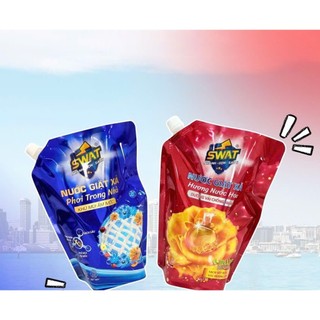 Nước giặt xả SWAT 3.5kg hương nước hoa dưỡng vải chống nhăn khử mùi ẩm mốc phơi trong nhà