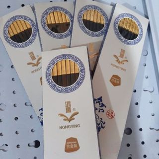 Đũa khảm vàng dài  kiểu Hàn quốc(loại khảm dài 5cm) I Set 5 đôi đũa khảm vàng