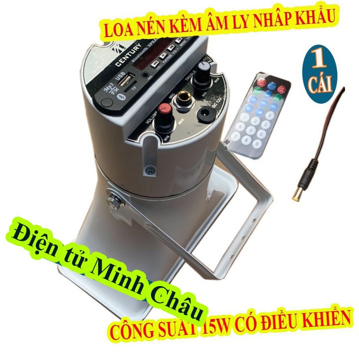 LOA PHÓNG THANH 15W CENTURY LIỀN CÔNG SUẤT CÓ BLUETOOTH - CÓ ĐIỀU KHIỂN - GIÁ 1 LOA