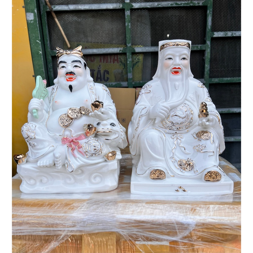 [6inch]Tượng Thần Tài Thổ Địa Sứ Đức Hóa Nhập Khẩu Cao Cấp 6inch - Cao 17cm