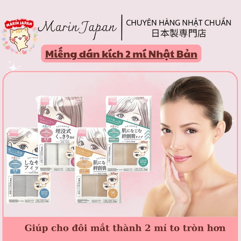 Miếng Dán Kích Mí Daiso Hàng Nội Địa Nhật Bản Chính Hãng