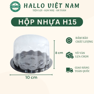 Hộp nhựa bầu H15 đựng xôi, bánh bao đào tiên, bánh ngọt, rau câu
