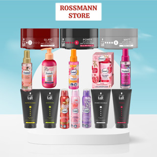 Gel Vuốt Tóc Taft Schwarzkopf, Kem Bột Phồng Chân Tóc, Nước Hoa Thơm Dưỡng Tóc Balea-Bill Đức