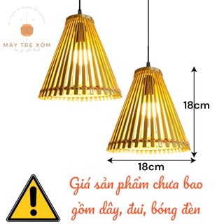 Đèn nơm tre - đèn tre trang trí thả trần