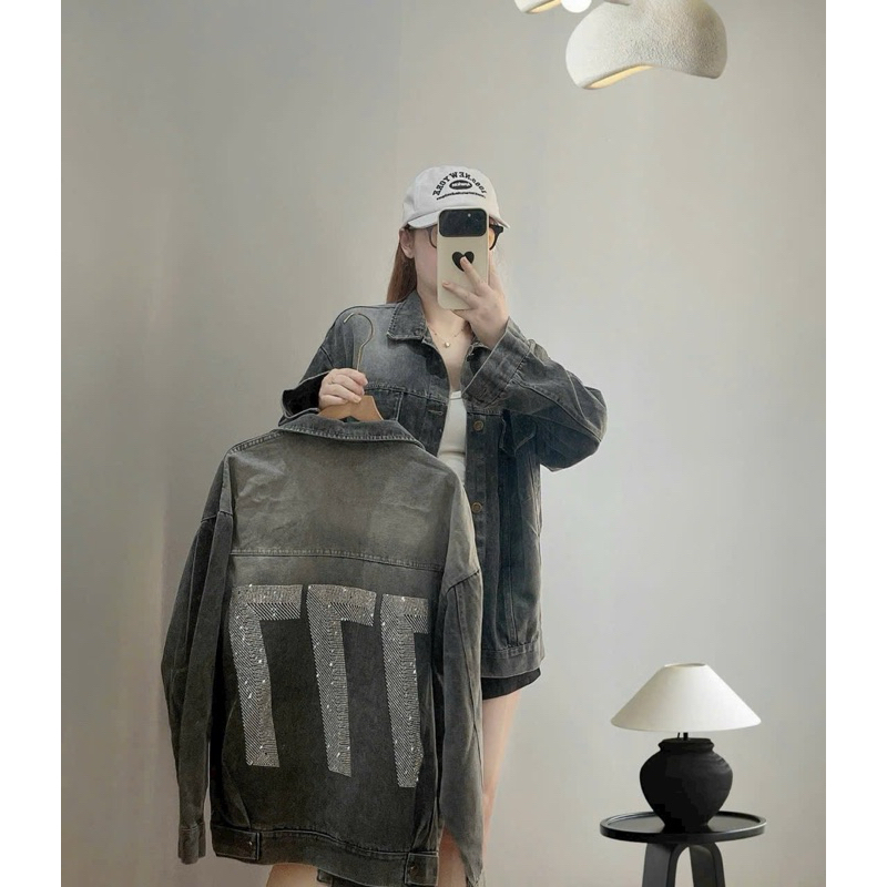 Áo khoác bò 777 loang đá