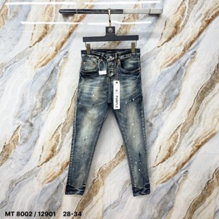 Quần Jean Nam Purple Xanh Bụi 4 Cúc Quần Jean PURPLE Chất Liệu Denim Co Giãn 4 Chiều Rách Xước Bản Đẹp 20