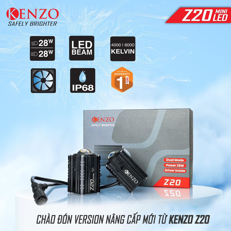 Bi Led Mini KENZO Z20 VERSION 2024 RA MẮT | NÂNG CẤP ẤN TƯỢNG - GIÁ KHÔNG ĐỔI
