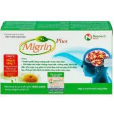 Migrin Plus hỗ trợ hoạt huyết, tăng cường tuần hoàn máu não hộp 20 viên MIGRAIN