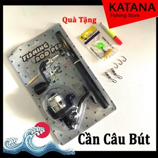 [Katana Fishing] Cần Câu Bút mini - MÁY ĐỨNG - tặng kèm phụ kiện