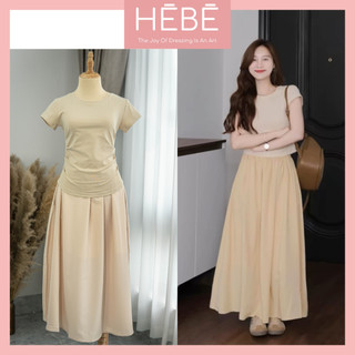 Set váy nữ Winie thiết kế áo kèm chân váy trẻ trung thanh lịch,Bộ đồ nữ thời trang chất lụa cotton cao cấp tiểu thư HEBE