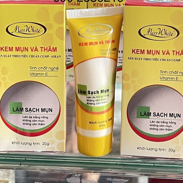 Kem hết mụn, hết thâm Miss White tuýp  20g