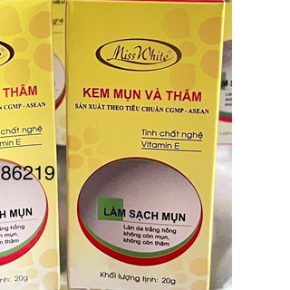 Kem hết mụn, hết thâm Miss White tuýp  20g