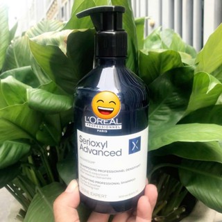DẦU GỘI LOREAL SERIOXYL ADVANCED NHANH MỌC TÓC GIÚP TÓC TRÔNG DÀY HƠN TBN  500ML - CHAI