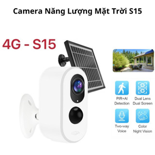 Camera 4G S15 VSTARCAM Năng Lượng Mặt Trời, Đàm Thoại 2 Chiều, Hồng Ngoại Đen, Hình Ảnh Full HD